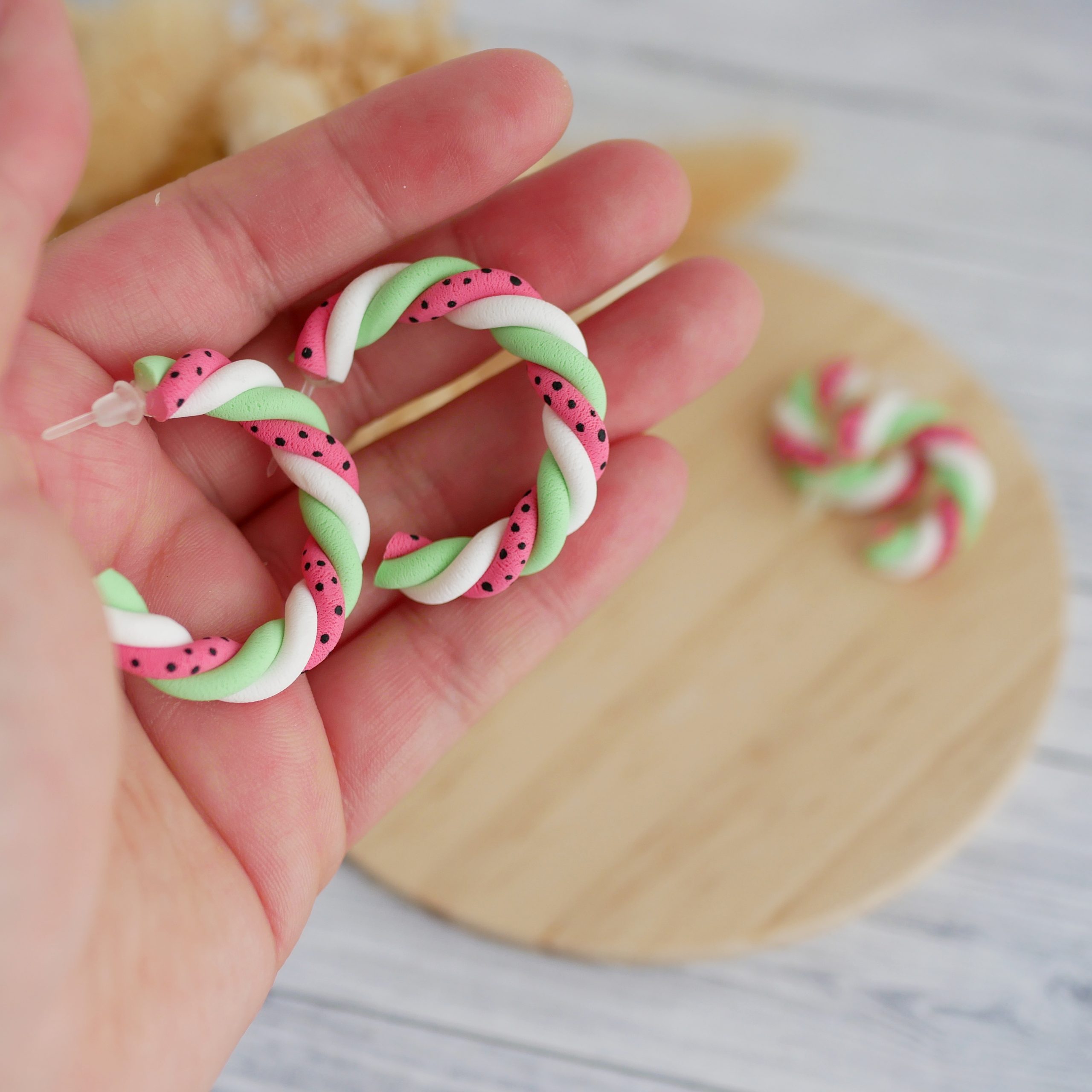 Pendientes de Aro "Dulce sandía"