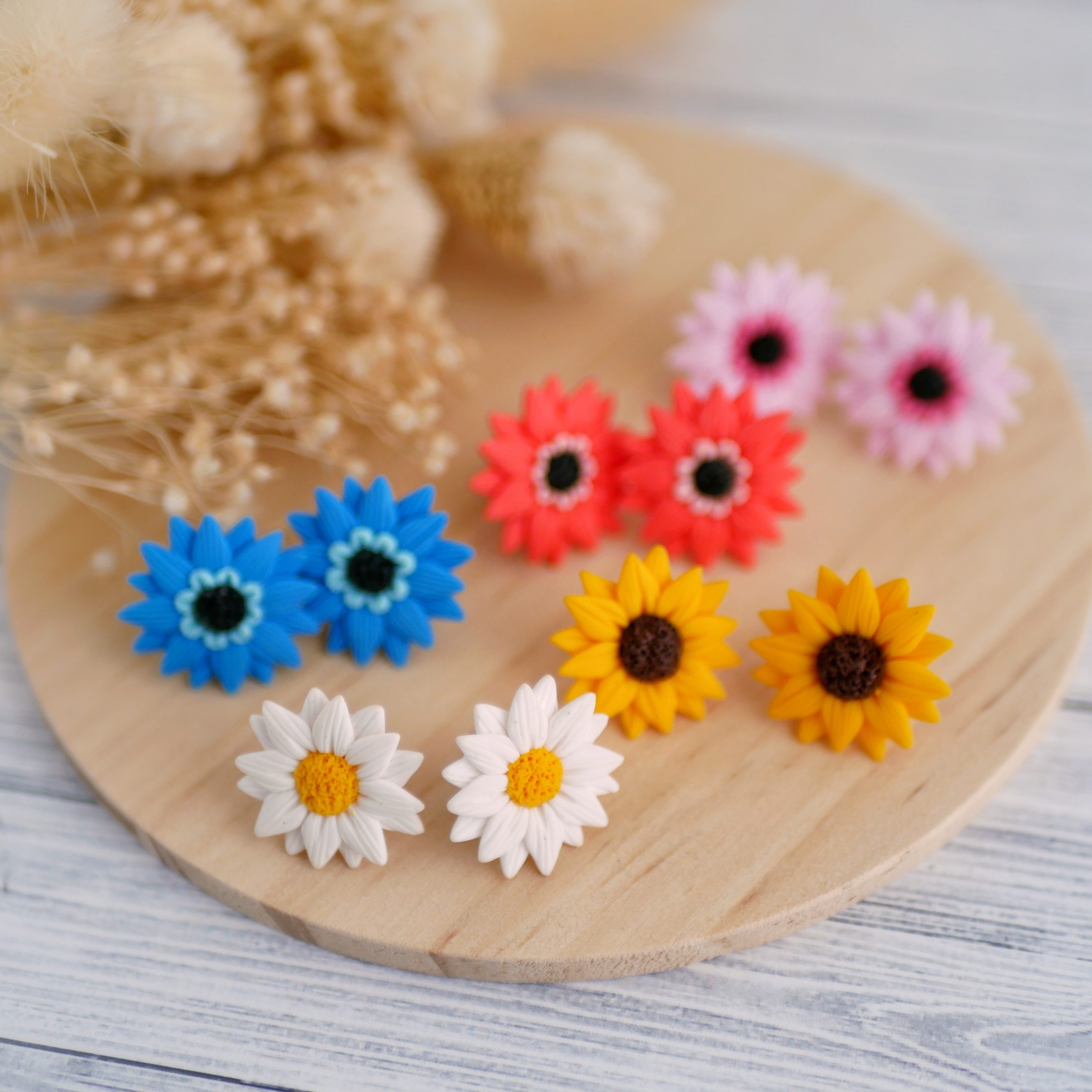 Pendientes margarita/girasol