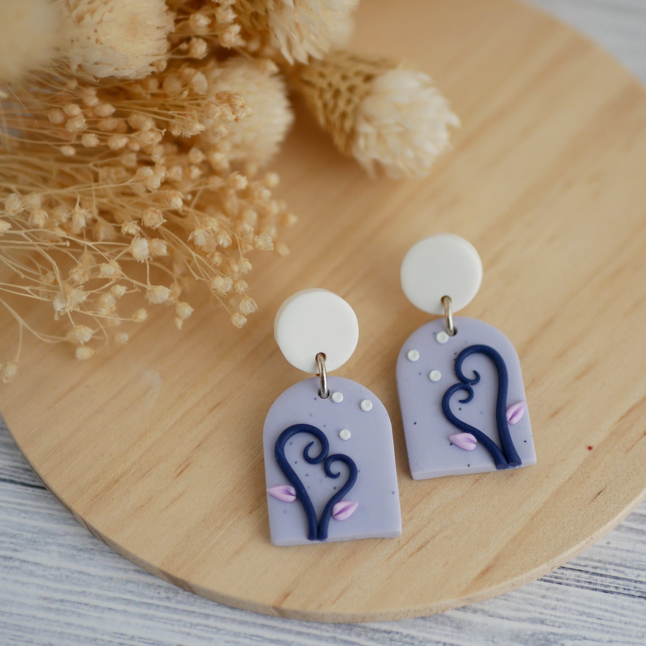 Pendientes Violeta