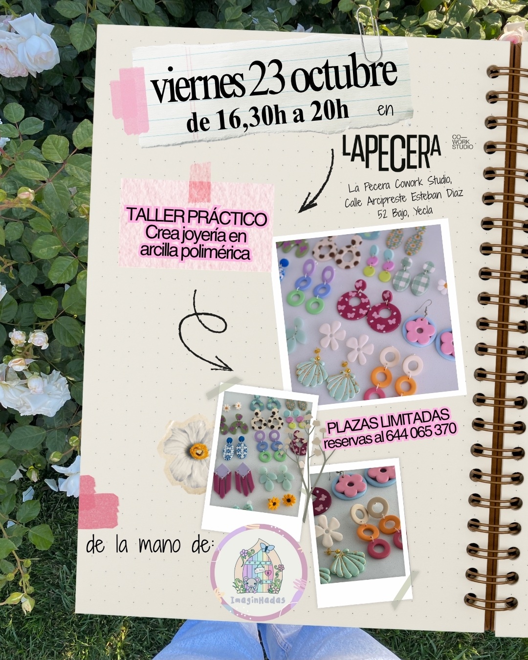 Taller en La Pecera Cowork Estudio, Yecla - viernes 23 de octubre