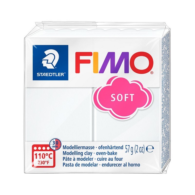 Fimo Soft 57 g - Blanco 0