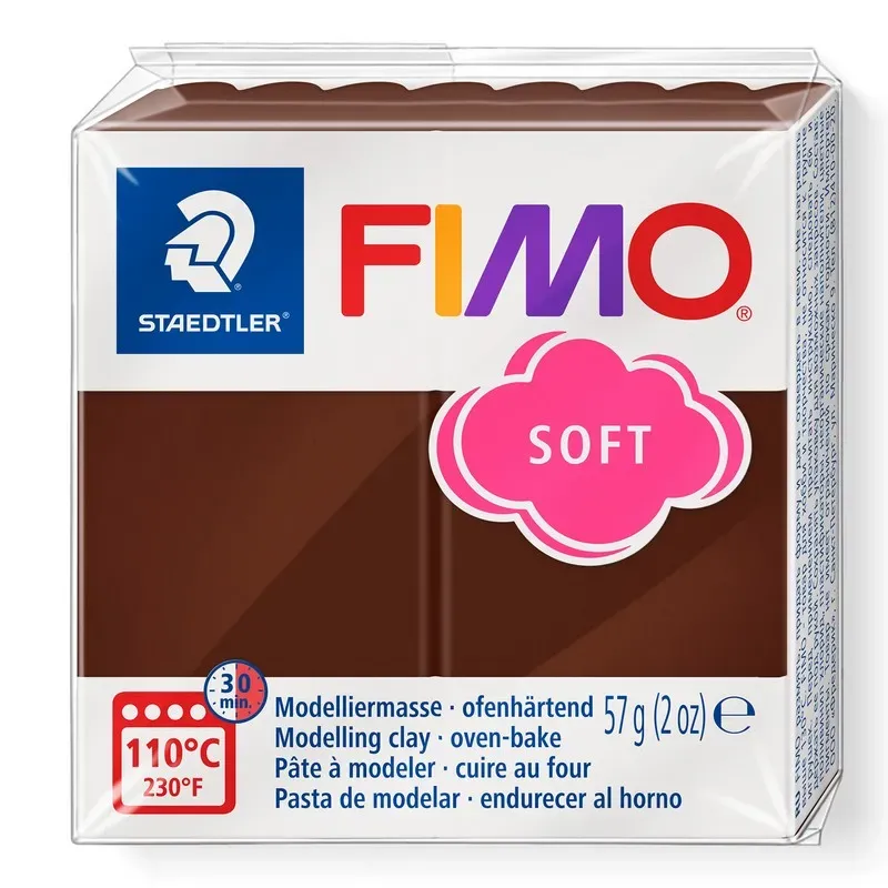Fimo Soft 57 g - Marrón chocolate 75