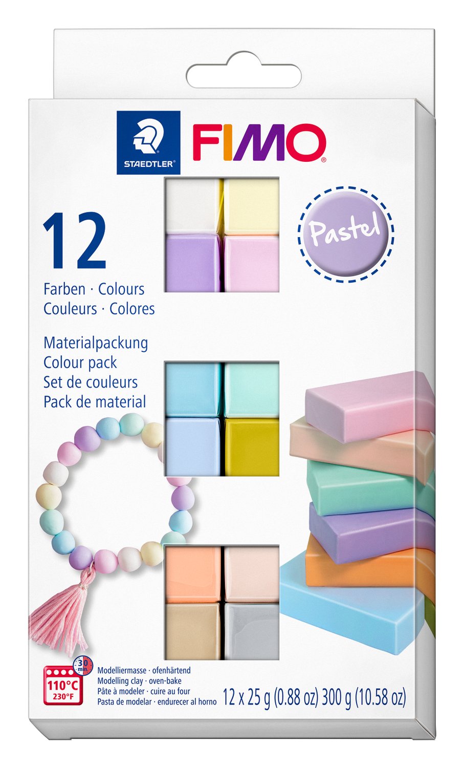 Pack 12 colores pastel
