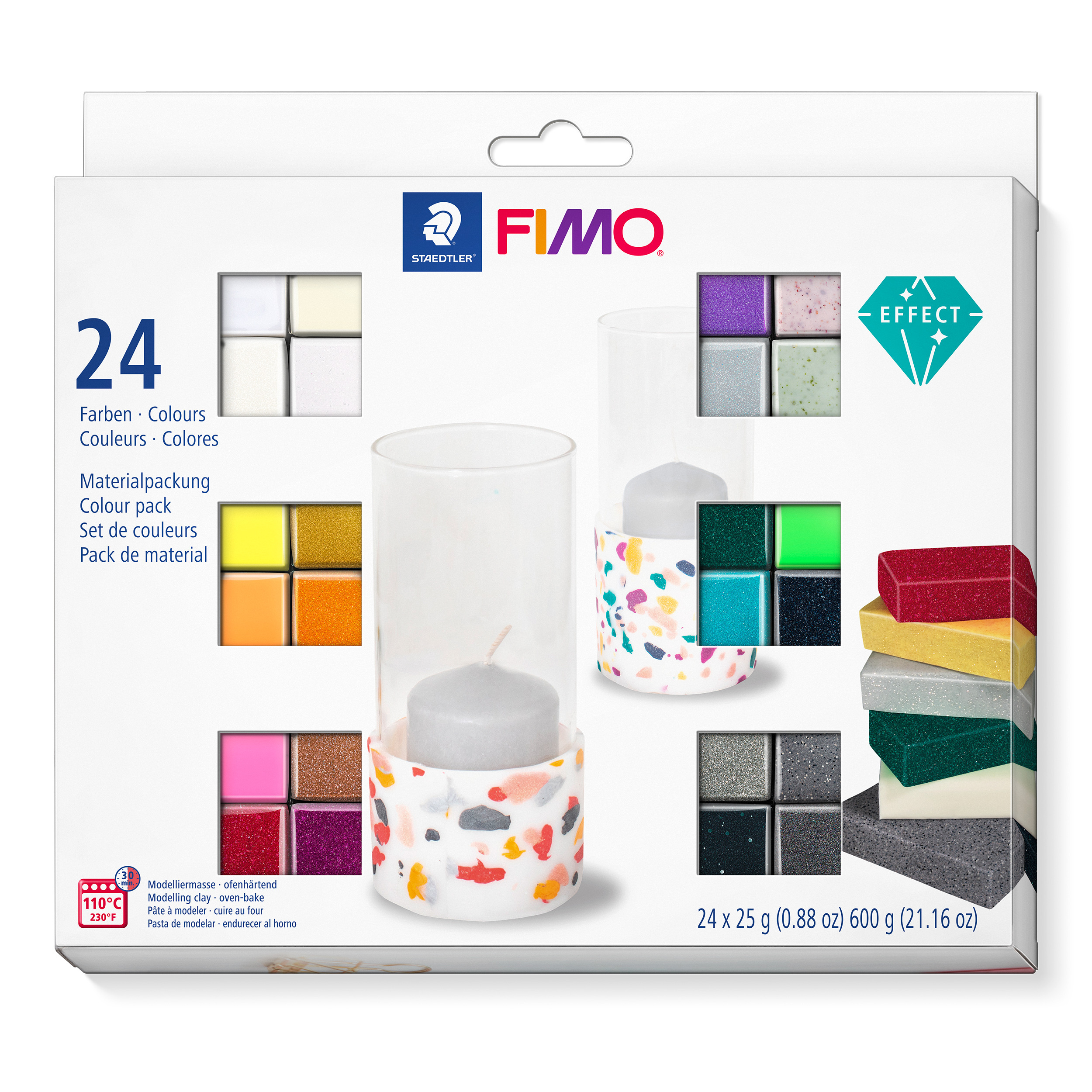 fimo effect pack 24 colores