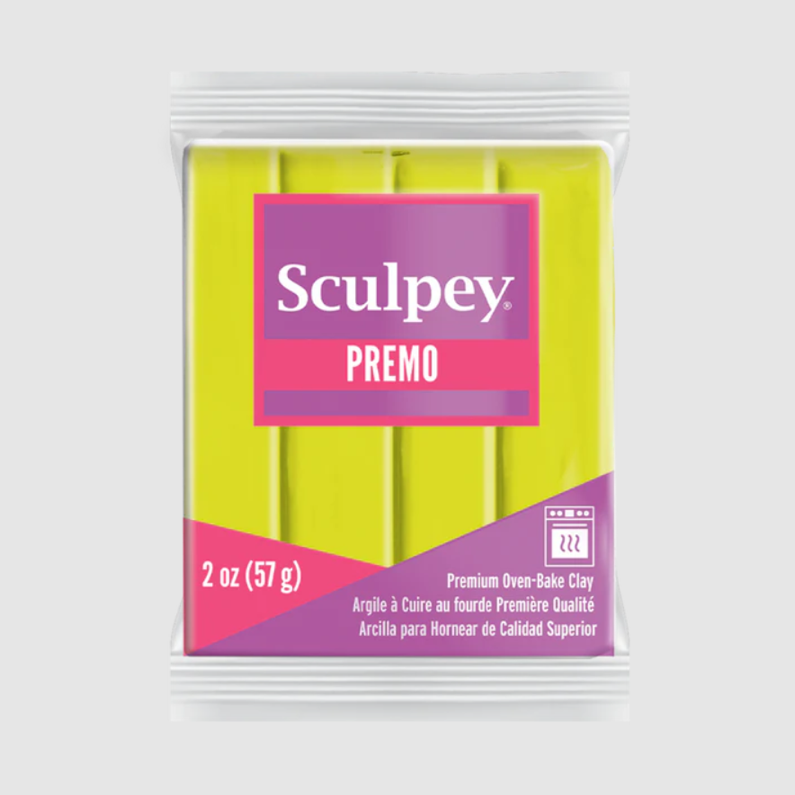 sculpey premo amarillo fluor 57g