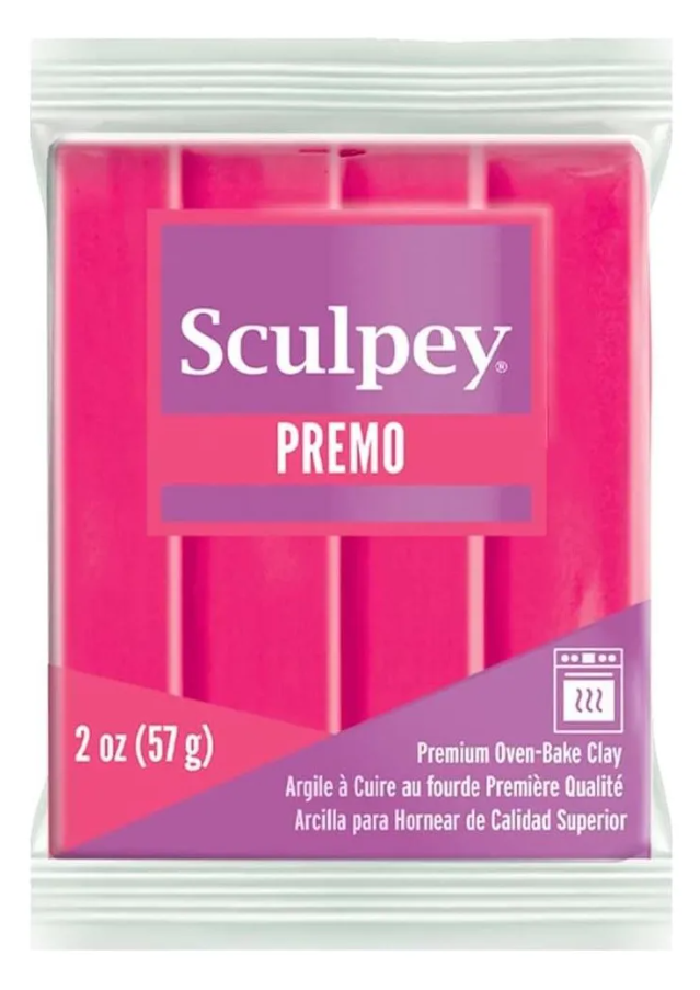 sculpey premo rosa fluor 57g